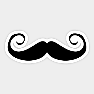 Moustache - Curly (Skin tone A) Sticker